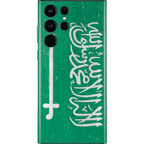 Saudi Arabia Flag Distressed Galaxy S22 Ultra Skin